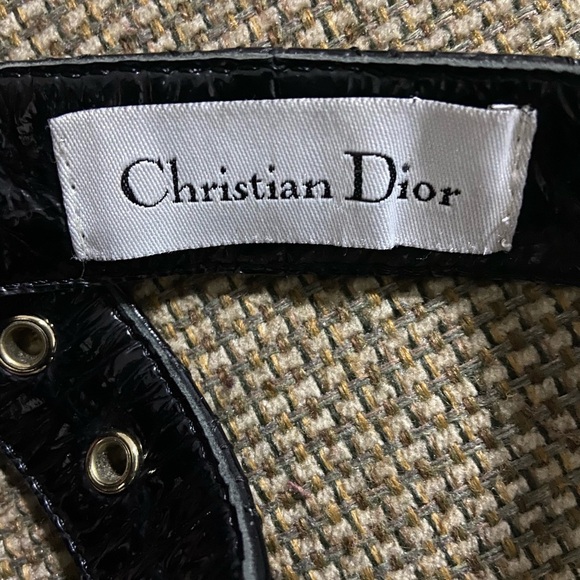 CHRISTIAN DIOR Vintage Patent Quilted Belt - Picture 14 of 15